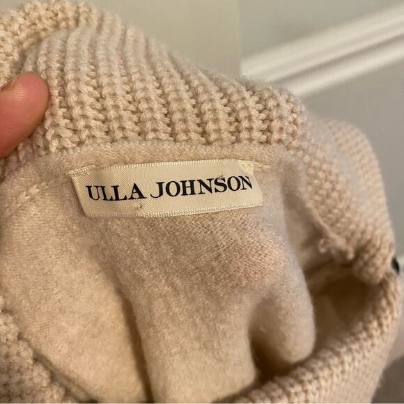Ulla Johnson Cream Neutral Merino Wool Sweater Medium - Picture 15 of 16